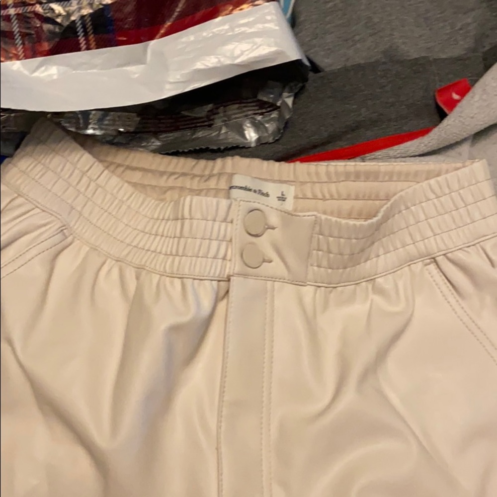Vegan Leather Joggers - Picture 7 of 11